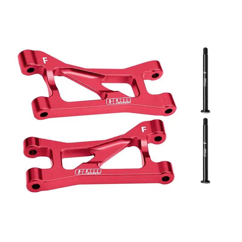 Aluminum 7075 Alloy Front Upper Suspension Arms For Traxxas 1/16 Mini Maxx 4Wd Rtr Brushless Monster Truck 107154-1 Upgrades - Red 1