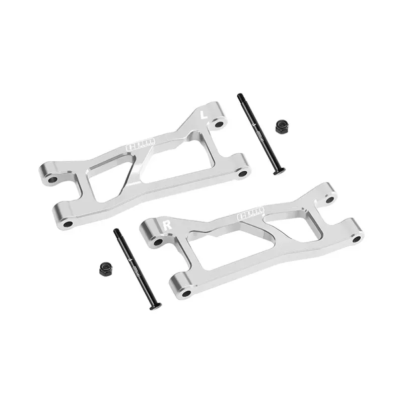 Aluminum 7075 Alloy Front Upper Suspension Arms For Traxxas 1/16 Mini Xrt Vxl-3S 108076-1 Monster Truck Upgrades - Silver 1
