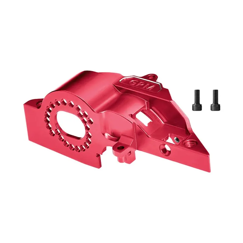 Aluminum 7075 Alloy Integrated Motor Base (Original) For Traxxas 1:16 Mini Xrt 3S / Mini Maxx Monster Truck Upgrades - Red 1