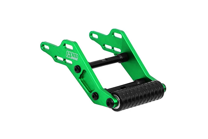 Aluminum 7075 Alloy Rear Adjustable Wheelie Bar For Losi 1/18 Mini Lmt 4X4 Brushed Monster Truck Rtr Los01026 Upgrade Parts - Green 1