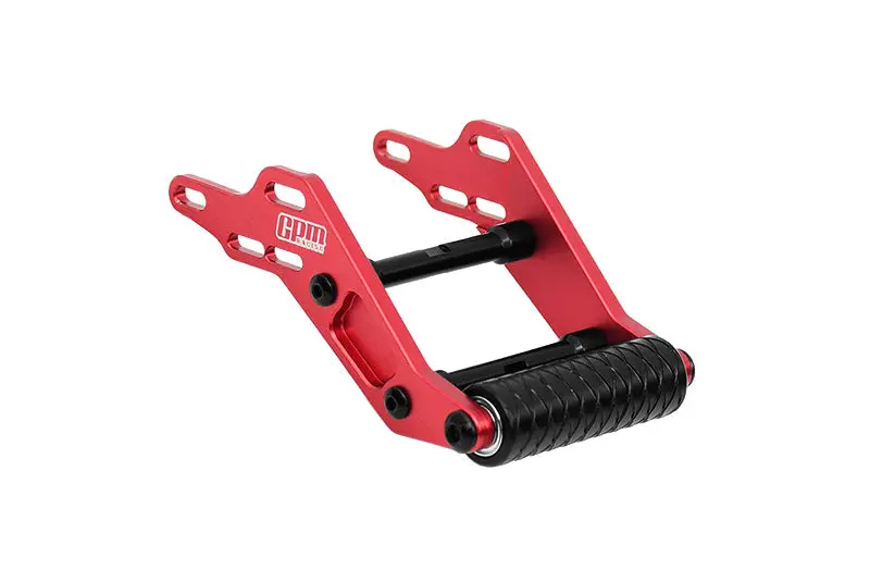 Aluminum 7075 Alloy Rear Adjustable Wheelie Bar For Losi 1/18 Mini Lmt 4X4 Brushed Monster Truck Rtr Los01026 Upgrade Parts - Red 1
