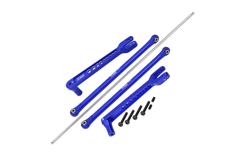 Aluminum 7075 Alloy Rear Anti Swing Rod & Stabilizer Bar For Losi 1/6 8Ight-X Super Lasernut 4Wd Brushless Buggy Los04019 Upgrades - Blue 1