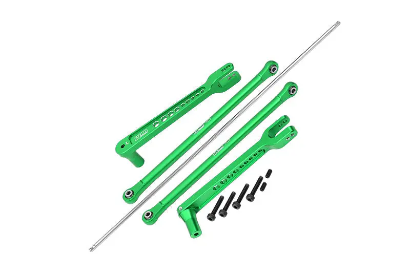 Aluminum 7075 Alloy Rear Anti Swing Rod & Stabilizer Bar For Losi 1/6 8Ight-X Super Lasernut 4Wd Brushless Buggy Los04019 Upgrades - Green 1