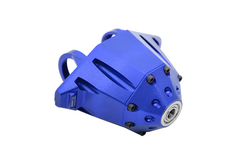 Aluminum 7075 Alloy Rear Axle Housing Halves Design (Larger Inner Bearings) For Traxxas 1:7 Unlimited Desert Racer Udr 4X4 85076-4 / Unlimited Desert Racer Udr 6S 85086-4 Upgrade Parts - Blue 1