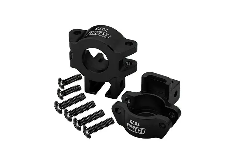 Aluminum 7075 Alloy Rear Axle Hub For Traxxas 1:7 Unlimited Desert Racer Udr 4X4 85076-4 / Unlimited Desert Racer Udr 6S 85086-4 Upgrade Parts - Black 1