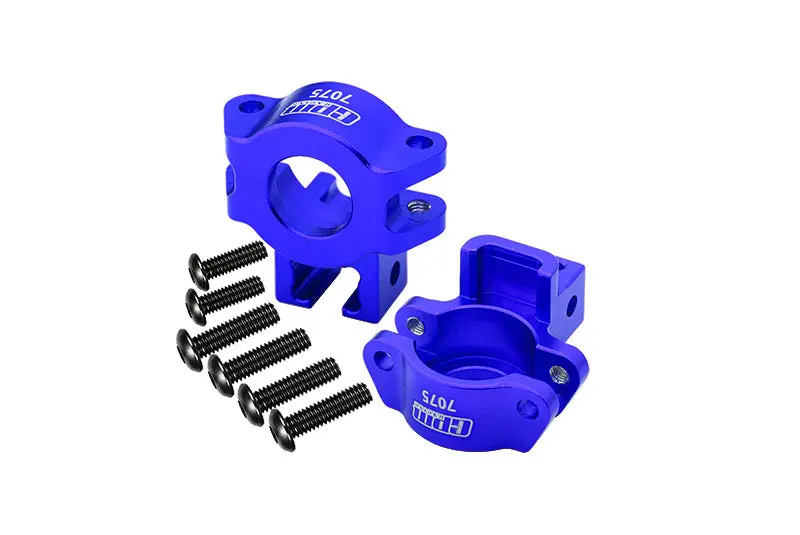 Aluminum 7075 Alloy Rear Axle Hub For Traxxas 1:7 Unlimited Desert Racer Udr 4X4 85076-4 / Unlimited Desert Racer Udr 6S 85086-4 Upgrade Parts - Blue 1