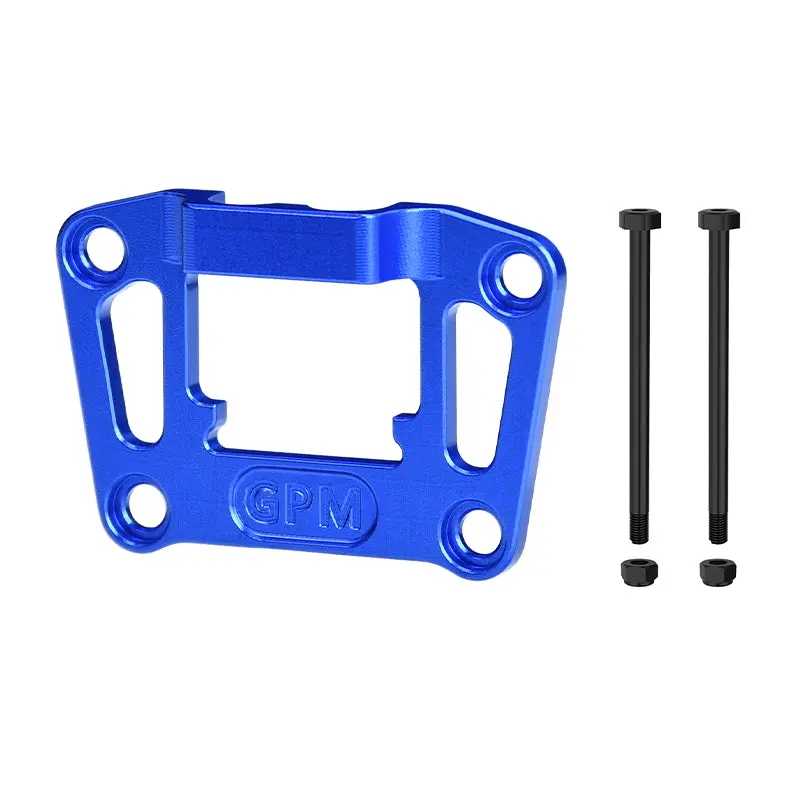 Aluminum 7075 Alloy Rear Bulkhead Mount Strengthen For Traxxas 1/16 Mini Maxx 4Wd Rtr Brushless Monster Truck 107154-1 Upgrades - Blue 1