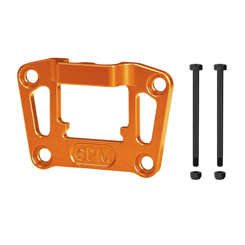 Aluminum 7075 Alloy Rear Bulkhead Mount Strengthen For Traxxas 1/16 Mini Maxx 4Wd Rtr Brushless Monster Truck 107154-1 Upgrades - Orange 1