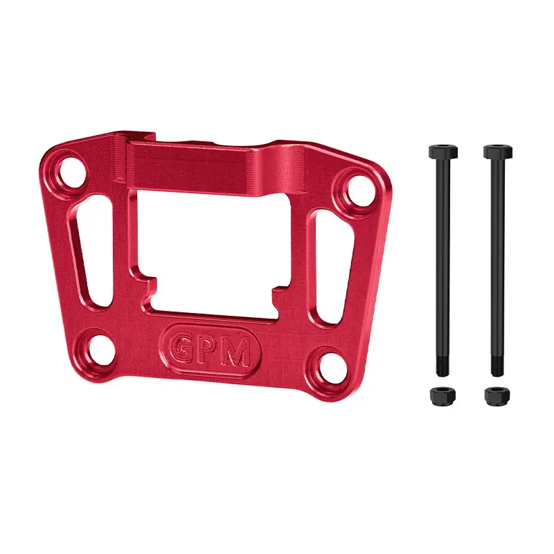 Aluminum 7075 Alloy Rear Bulkhead Mount Strengthen For Traxxas 1/16 Mini Maxx 4Wd Rtr Brushless Monster Truck 107154-1 Upgrades - Red 1