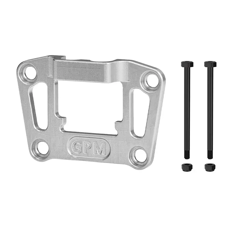 Aluminum 7075 Alloy Rear Bulkhead Mount Strengthen For Traxxas 1/16 Mini Maxx 4Wd Rtr Brushless Monster Truck 107154-1 Upgrades - Silver 1