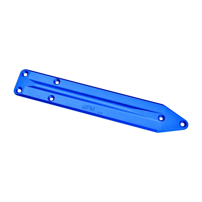 Aluminum 7075 Alloy Rear Chassis Skid Plate Brace For Arrma 1:8 Kraton 6S Exb / Kraton 6S V6 / Kraton 6S V5 Speed Truck Upgrades - Blue 1