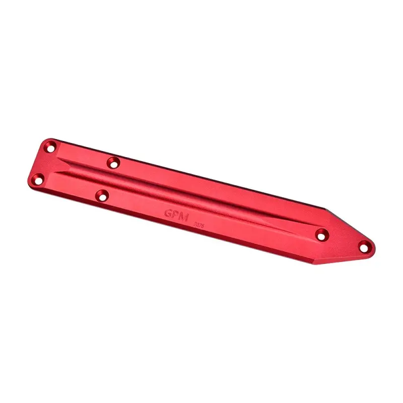 Aluminum 7075 Alloy Rear Chassis Skid Plate Brace For Arrma 1:8 Kraton 6S Exb / Kraton 6S V6 / Kraton 6S V5 Speed Truck Upgrades - Red 1
