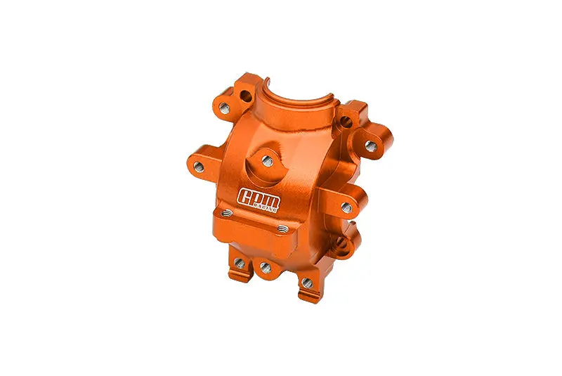 Aluminum 7075 Alloy Rear Differential Housing For Traxxas 1/10 4-Tec Drift Ford Mustang / Ford Gt 4-Tec 2.0 / 4-Tec 3.0 / Factory Five / Ford Mustang Gt / Toyota Gr Supra Gt4 Upgrade Parts - Orange 1