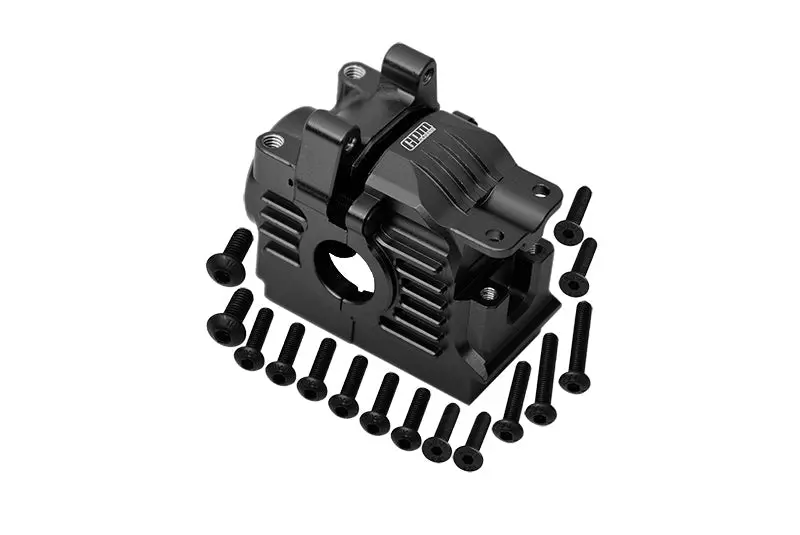 Aluminum 7075 Alloy Rear Differential Housing For Traxxas 1:10 Rustler 4X4 Vxl / Slash 4X4 Vxl / Hoss 4X4 Vxl / Ford Fiesta Rally / Ford F-150 Raptor / Stampede 4X4 Vxl / 1:7 Awd Xo-01 - Black 1