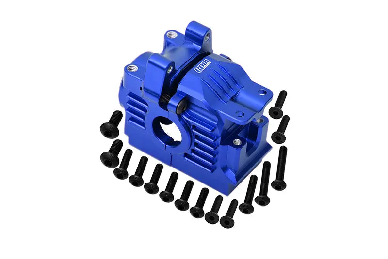 Aluminum 7075 Alloy Rear Differential Housing For Traxxas 1:10 Rustler 4X4 Vxl / Slash 4X4 Vxl / Hoss 4X4 Vxl / Ford Fiesta Rally / Ford F-150 Raptor / Stampede 4X4 Vxl / 1:7 Awd Xo-01 - Blue 1