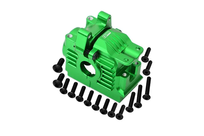 Aluminum 7075 Alloy Rear Differential Housing For Traxxas 1:10 Rustler 4X4 Vxl / Slash 4X4 Vxl / Hoss 4X4 Vxl / Ford Fiesta Rally / Ford F-150 Raptor / Stampede 4X4 Vxl / 1:7 Awd Xo-01 - Green 1