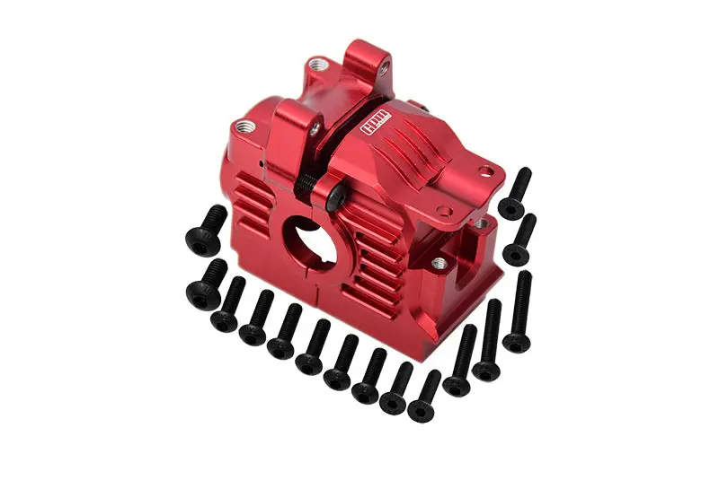 Aluminum 7075 Alloy Rear Differential Housing For Traxxas 1:10 Rustler 4X4 Vxl / Slash 4X4 Vxl / Hoss 4X4 Vxl / Ford Fiesta Rally / Ford F-150 Raptor / Stampede 4X4 Vxl / 1:7 Awd Xo-01 - Red 1