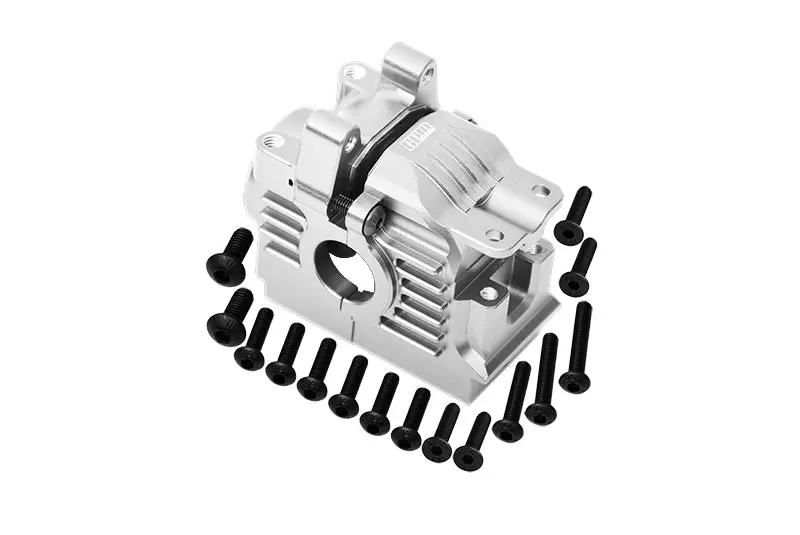 Aluminum 7075 Alloy Rear Differential Housing For Traxxas 1:10 Rustler 4X4 Vxl / Slash 4X4 Vxl / Hoss 4X4 Vxl / Ford Fiesta Rally / Ford F-150 Raptor / Stampede 4X4 Vxl / 1:7 Awd Xo-01 - Silver 1