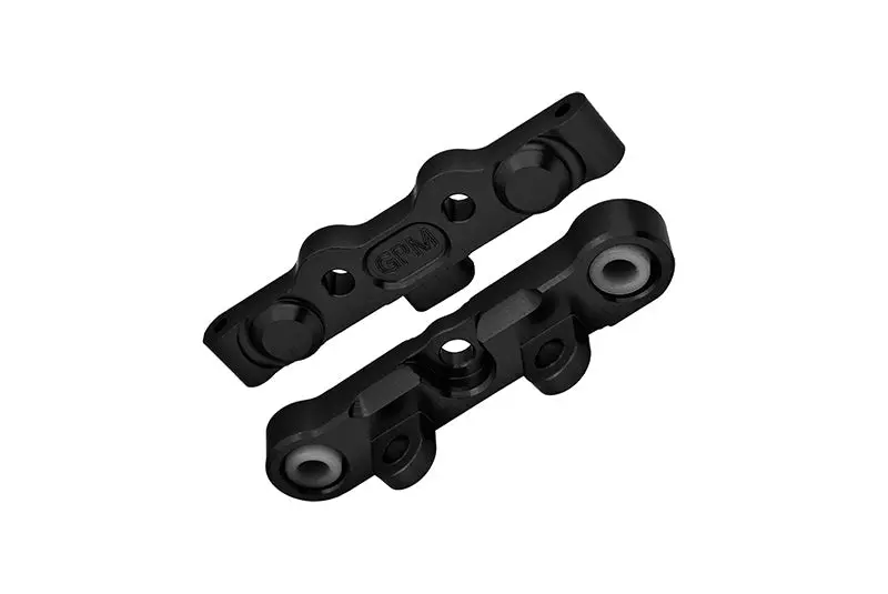 Aluminum 7075 Alloy Rear Hinge Pin Brace Set For Tekno 1/10 Mt410 2.0 4X4 Pro Monster Truck-Tkr9501 / Sct410 2.0 4X4 Short Course Truck Kit-Tkr9500 Upgrades - Black 1