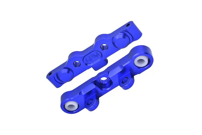 Aluminum 7075 Alloy Rear Hinge Pin Brace Set For Tekno 1/10 Mt410 2.0 4X4 Pro Monster Truck-Tkr9501 / Sct410 2.0 4X4 Short Course Truck Kit-Tkr9500 Upgrades - Blue 1