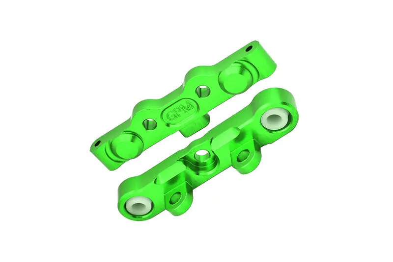 Aluminum 7075 Alloy Rear Hinge Pin Brace Set For Tekno 1/10 Mt410 2.0 4X4 Pro Monster Truck-Tkr9501 / Sct410 2.0 4X4 Short Course Truck Kit-Tkr9500 Upgrades - Green 1
