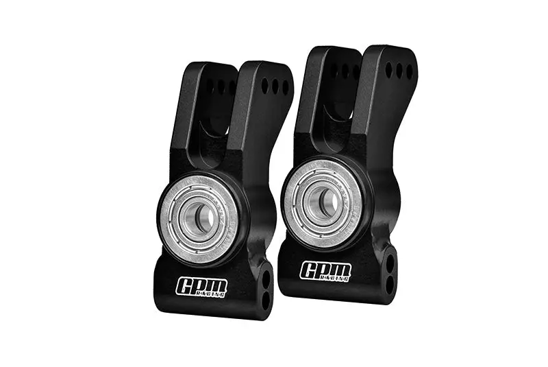 Aluminum 7075 Alloy Rear Hubs (Larger Inner Bearings) For Tekno 1/10 Mt410 2.0 4X4 Pro Monster Truck-Tkr9501 / Sct410 2.0 4X4 Short Course Truck Kit-Tkr9500 Upgrades - Black 1