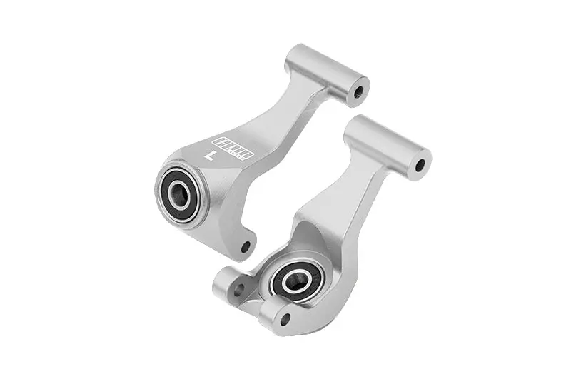 Aluminum 7075 Alloy Rear Knuckle Arm (Larger Inner Bearings) For Tamiya 58737 Hotshot Ii 2024 Off-Road 4Wd Rc Car Upgrade Parts - Silver 1