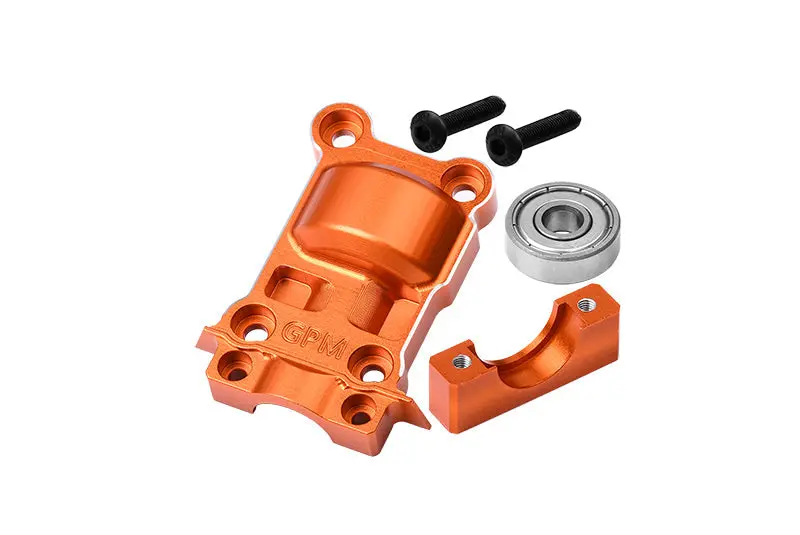Aluminum 7075 Alloy Rear Lower Gear Cover For Traxxas 1:5 Xrt 8S / X Maxx 6S / X Maxx 8S /  X Maxx Ultimate 8S / Xrt Ultimate 8S Monster Truck Upgrades - Orange 1