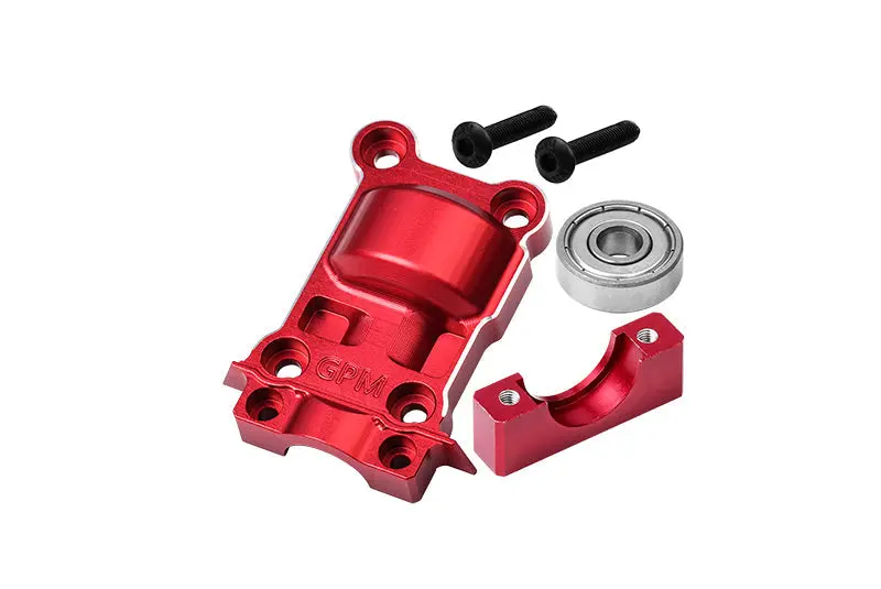 Aluminum 7075 Alloy Rear Lower Gear Cover For Traxxas 1:5 Xrt 8S / X Maxx 6S / X Maxx 8S /  X Maxx Ultimate 8S / Xrt Ultimate 8S Monster Truck Upgrades - Red 1