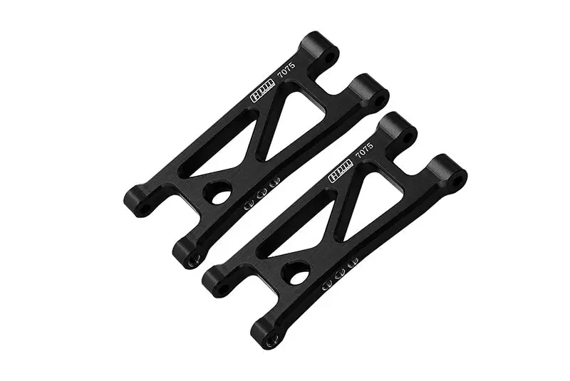 Aluminum 7075 Alloy Rear Lower Suspension Arms For Arrma 1/14 Mojave Grom Mega 380 Brushed 4X4 Small Scale Desert Truck Rtr-Ara2104 Upgrades - Black 1