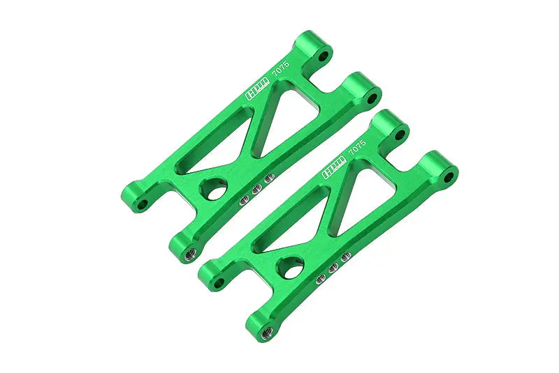 Aluminum 7075 Alloy Rear Lower Suspension Arms For Arrma 1/14 Mojave Grom Mega 380 Brushed 4X4 Small Scale Desert Truck Rtr-Ara2104 Upgrades - Green 1