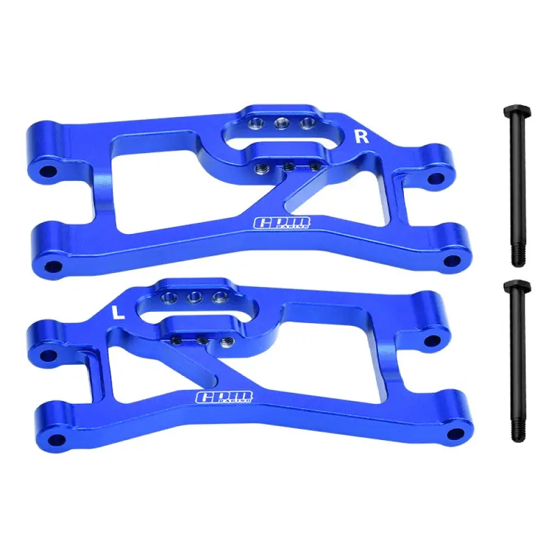 Aluminum 7075 Alloy Rear Lower Suspension Arms For Traxxas 1/16 Mini Maxx 4Wd Rtr Brushless Monster Truck 107154-1 Upgrades - Blue 1
