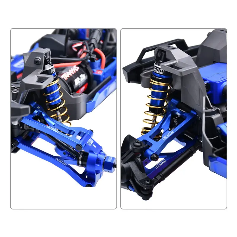 Aluminum 7075 Alloy Rear Lower Suspension Arms For Traxxas 1/16 Mini Maxx 4Wd Rtr Brushless Monster Truck 107154-1 Upgrades - Blue 2