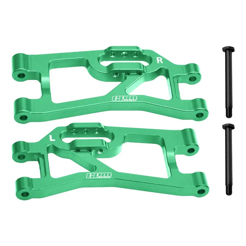 Aluminum 7075 Alloy Rear Lower Suspension Arms For Traxxas 1/16 Mini Maxx 4Wd Rtr Brushless Monster Truck 107154-1 Upgrades - Green 1