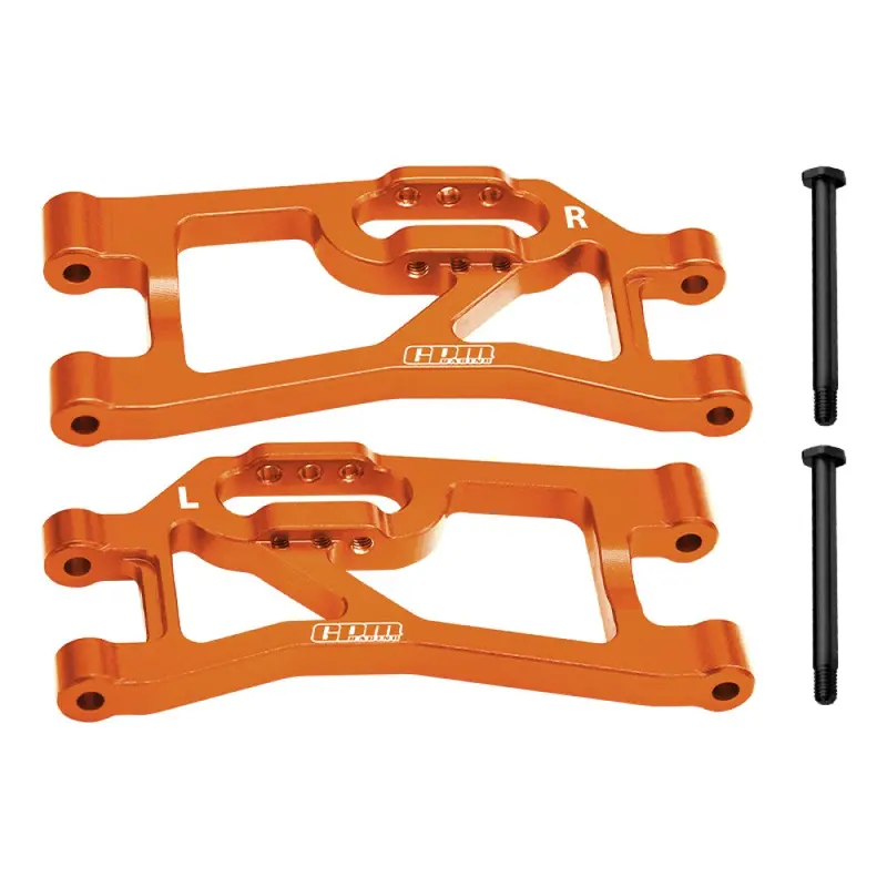 Aluminum 7075 Alloy Rear Lower Suspension Arms For Traxxas 1/16 Mini Maxx 4Wd Rtr Brushless Monster Truck 107154-1 Upgrades - Orange 1