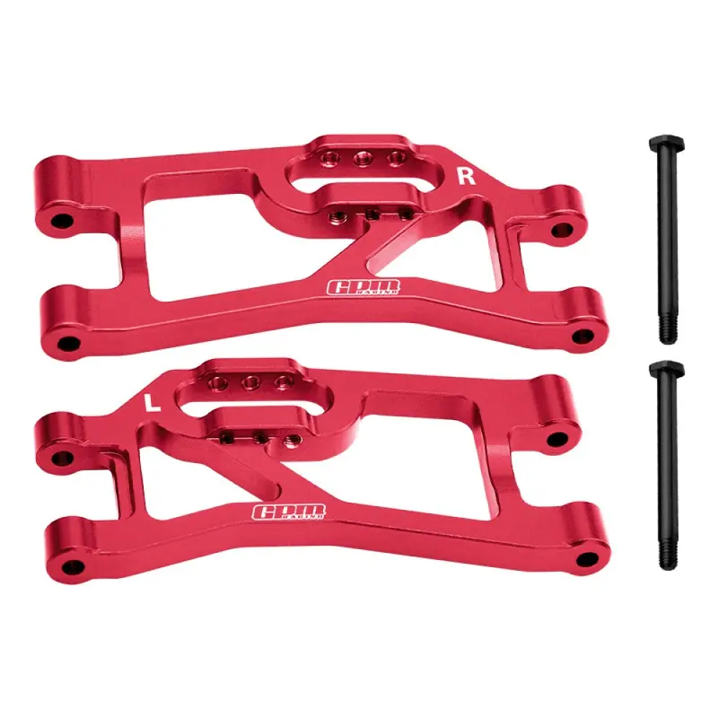 Aluminum 7075 Alloy Rear Lower Suspension Arms For Traxxas 1/16 Mini Maxx 4Wd Rtr Brushless Monster Truck 107154-1 Upgrades - Red 1