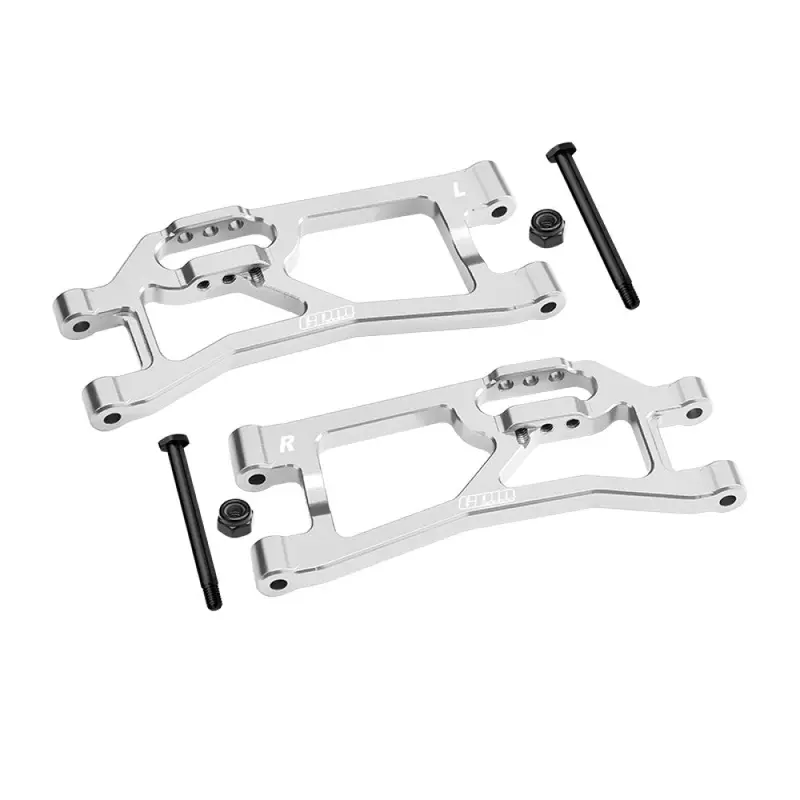 Aluminum 7075 Alloy Rear Lower Suspension Arms For Traxxas 1/16 Mini Xrt Vxl-3S 108076-1 Monster Truck Upgrades - Silver 1