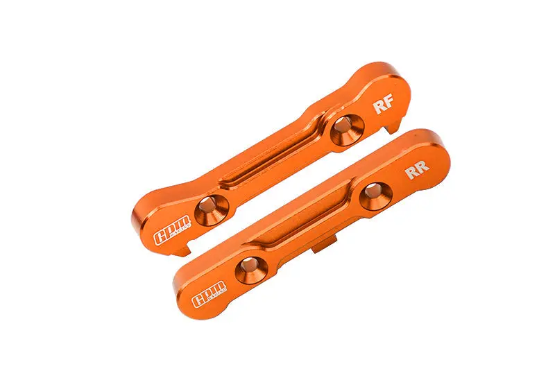 Aluminum 7075 Alloy Rear Lower Suspension Mount For Losi 1/6 8Ight-X Super Lasernut 4Wd Buggy-Los04019 / 1:8 8Ight-Xe Sensored Buggy-Los04018 / 8Ight-Xte Sensored Truggy-Los04020 Upgrades - Orange 1