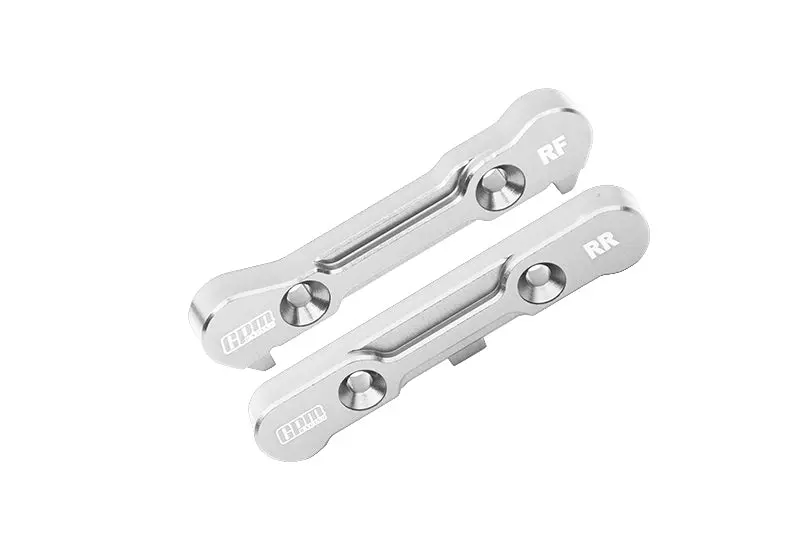 Aluminum 7075 Alloy Rear Lower Suspension Mount For Losi 1/6 8Ight-X Super Lasernut 4Wd Buggy-Los04019 / 1:8 8Ight-Xe Sensored Buggy-Los04018 / 8Ight-Xte Sensored Truggy-Los04020 Upgrades - Silver 1