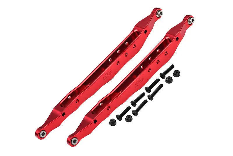 Aluminum 7075 Alloy Rear Lower Trailing Arms For Axial 1/10 Rbx10 Ryft 4Wd Rock Bouncer Axi03005 Axi03005 Upgrades - Red 1