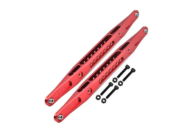 Aluminum 7075 Alloy Rear Lower Trailing Arms For Losi 1/6 4Wd Super Baja Rey 2.0 Los05021 Upgrades - Red 1