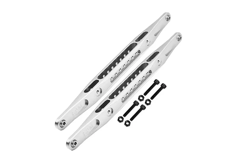 Aluminum 7075 Alloy Rear Lower Trailing Arms For Losi 1/6 4Wd Super Baja Rey 2.0 Los05021 Upgrades - Silver 1