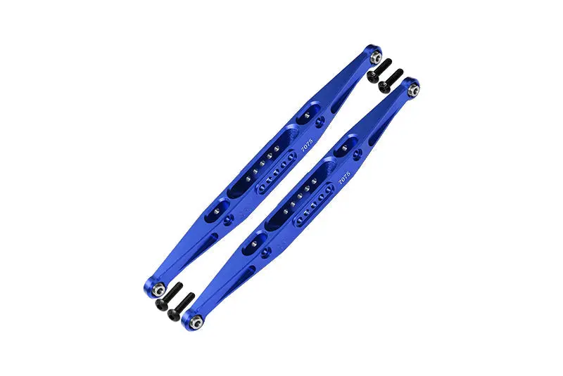 Aluminum 7075 Alloy Rear Lower Trailing Arms For Losi 1:10 Baja Rey / Rock Rey / Hammer Rey U4 / Baja Rey 2.0 4X4 Upgrades - Blue 1