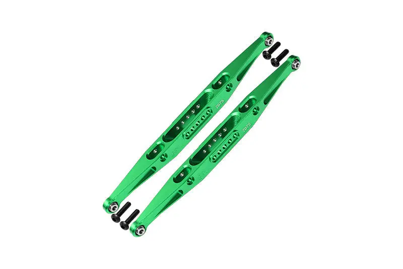 Aluminum 7075 Alloy Rear Lower Trailing Arms For Losi 1:10 Baja Rey / Rock Rey / Hammer Rey U4 / Baja Rey 2.0 4X4 Upgrades - Green 1