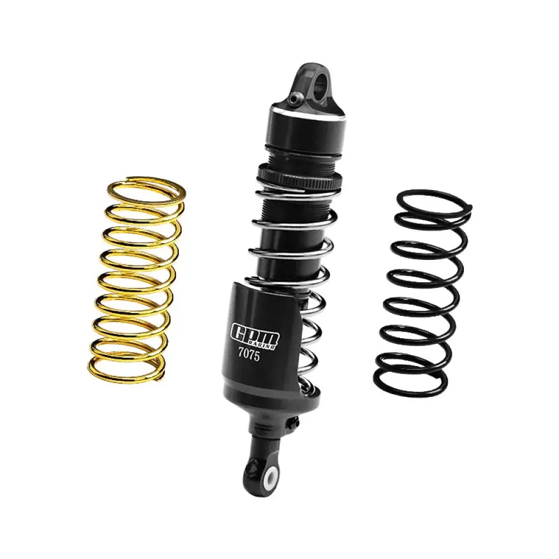 Aluminum 7075 Alloy Rear Shock Absorbers For Losi 1:4 Promoto-Mx Motorcycle Dirt Bike Rtr Fxr Los06000 Los06002 / Promoto-Sm Fxr Supermoto Motorcycle Rtr Los2272 Los2310 Upgrades - Black 1