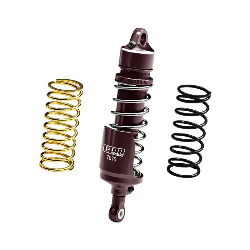 Aluminum 7075 Alloy Rear Shock Absorbers For Losi 1:4 Promoto-Mx Motorcycle Dirt Bike Rtr Fxr Los06000 Los06002 / Promoto-Sm Fxr Supermoto Motorcycle Rtr Los2272 Los2310 Upgrades - Titanium 1