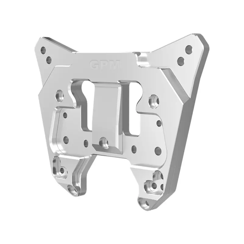 Aluminum 7075 Alloy Rear Shock Tower For Arrma 1:8 Kraton 6S Exb V6 / Kraton 6S Exb V2 / Kraton 6S V6 / Notorious 6S V6 Speed Truck Upgrades - Silver 1