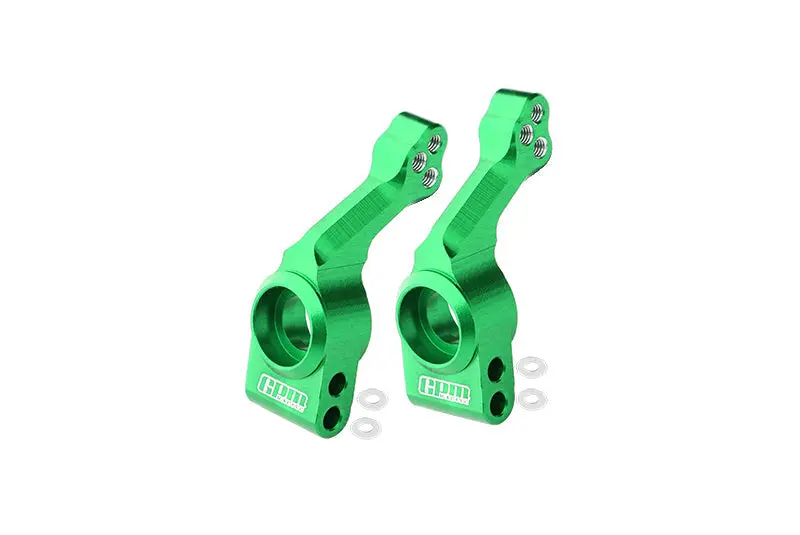 Aluminum 7075 Alloy Rear Stub Axle Carriers For Traxxas 1:10 Slash Pro 2Wd / F-150 Svt Raptor / Fiesta St Rally / Rustler 4X4 / Hoss 4X4 / Slash 4X4 / Stampede 4X4 Upgrade Parts - Green 1