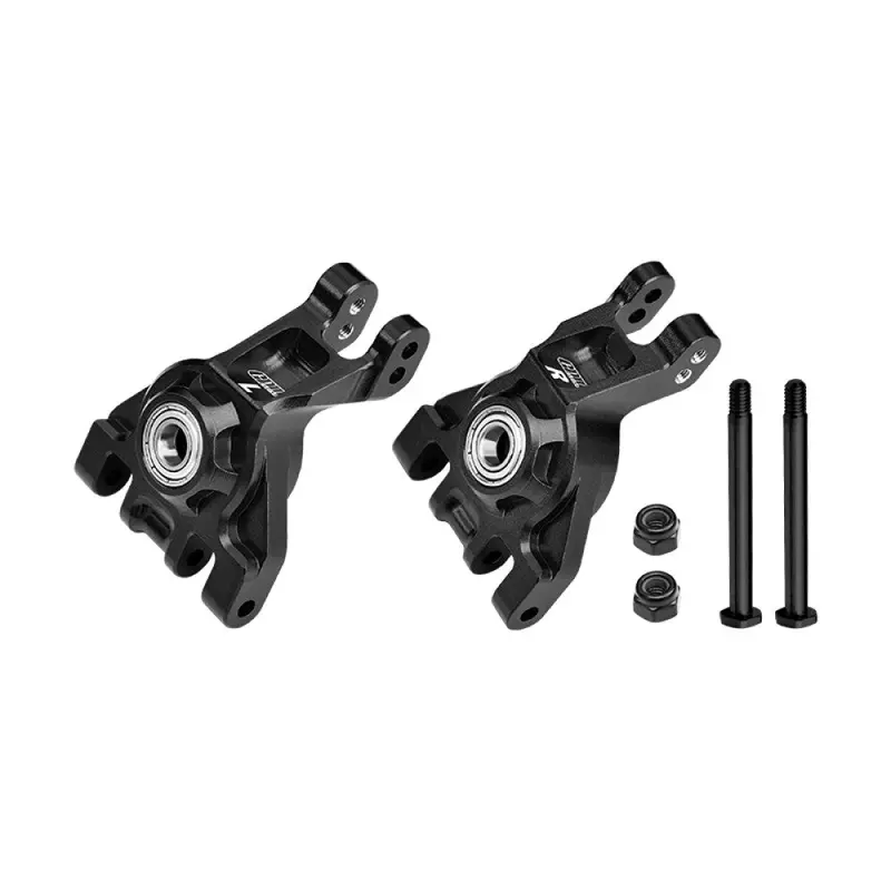 Aluminum 7075 Alloy Rear Stub Axle Carriers With Oversize Bearing For Traxxas 1:8 Jato 4X4 Vxl / 1:10 Bigfoot / Ford F-150 Raptor / Rustler / Slash / Stampede / Ford Fiesta St Rally - Black 1