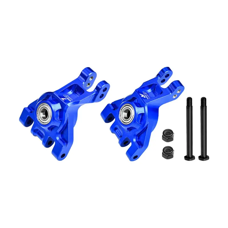 Aluminum 7075 Alloy Rear Stub Axle Carriers With Oversize Bearing For Traxxas 1:8 Jato 4X4 Vxl / 1:10 Bigfoot / Ford F-150 Raptor / Rustler / Slash / Stampede / Ford Fiesta St Rally - Blue 1